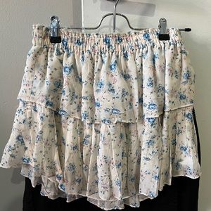 LoveShackFancy Mini Ruffle Skirt - Size S